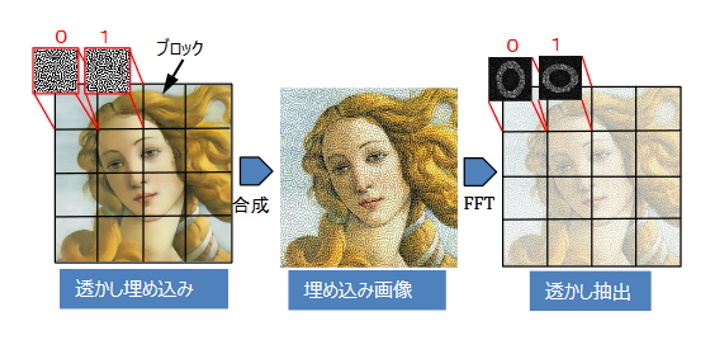 印刷耐性のある強靭な電子透かしシステム