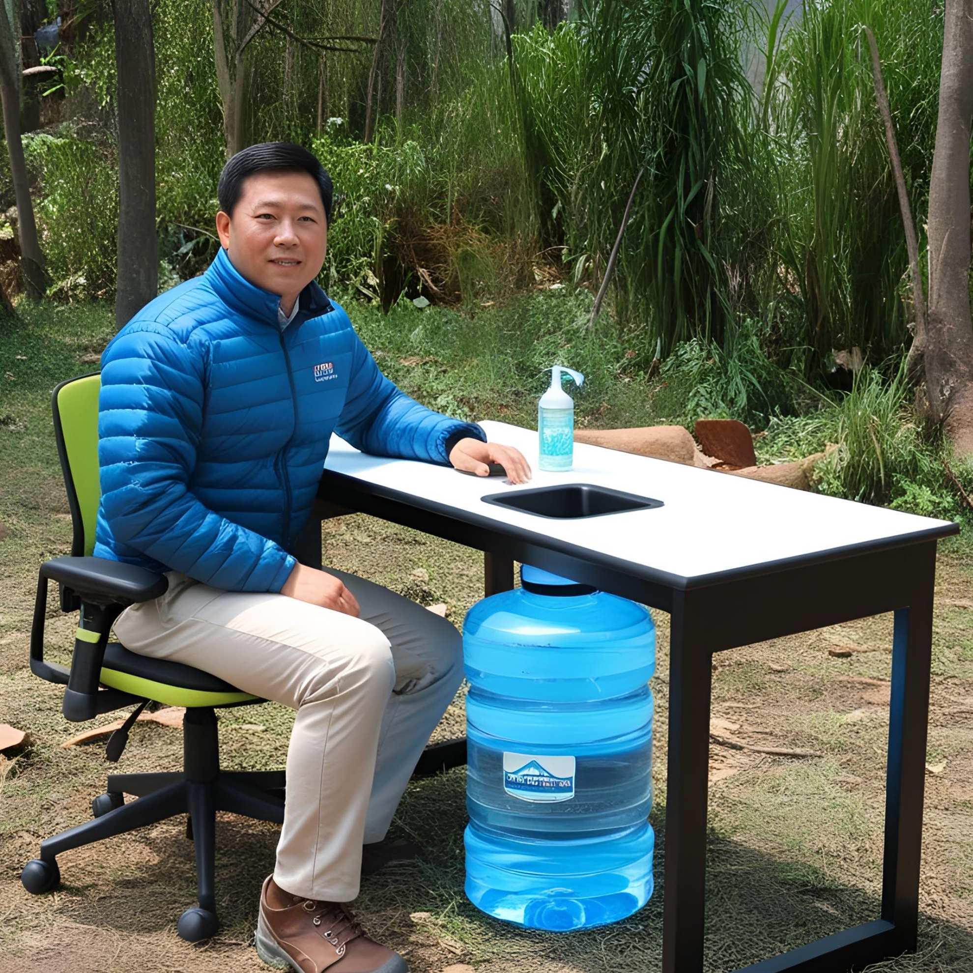 「貯水機能付き机、あなたの安全を守ります」